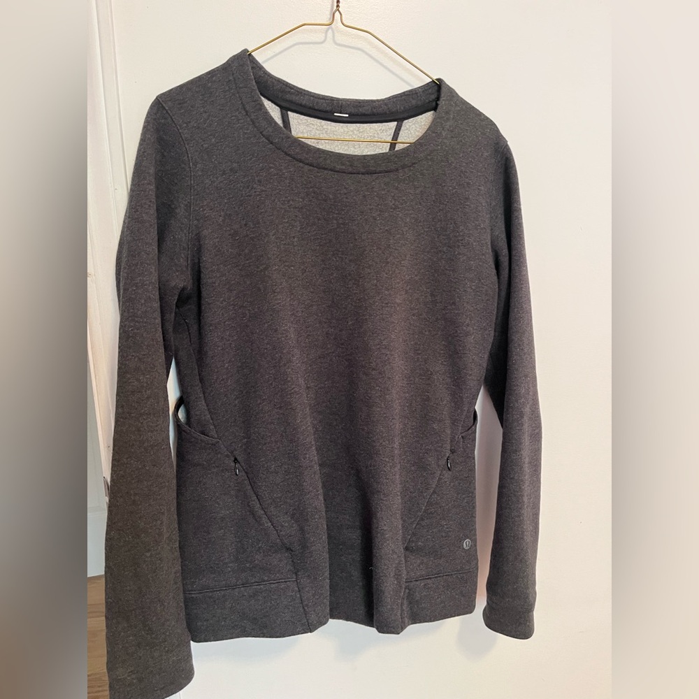 Dark Gray Lululemon Long Sleeve Sweatshirt